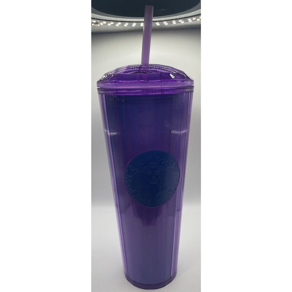 RARE Starbucks Summer 2022 Purple Kaleidoscope Dome Cold Cup Tumbler